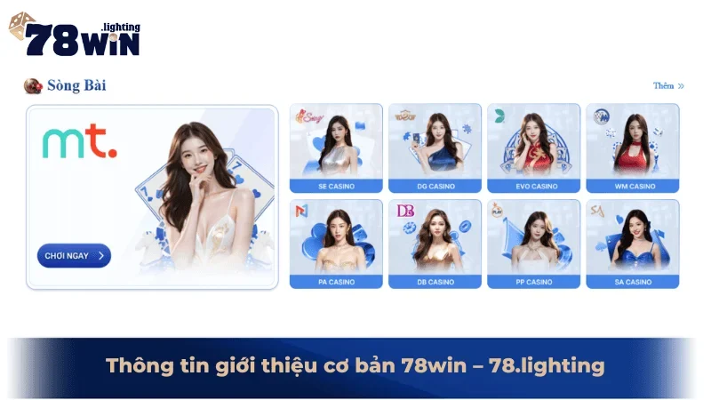 Thông tin giới thiệu cơ bản 78win – 78.lighting