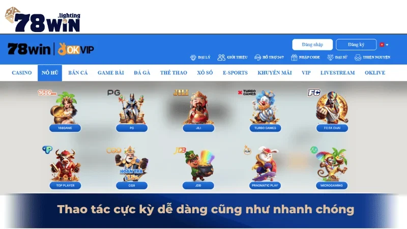 Thao tác cực kỳ dễ dàng cũng như nhanh chóng